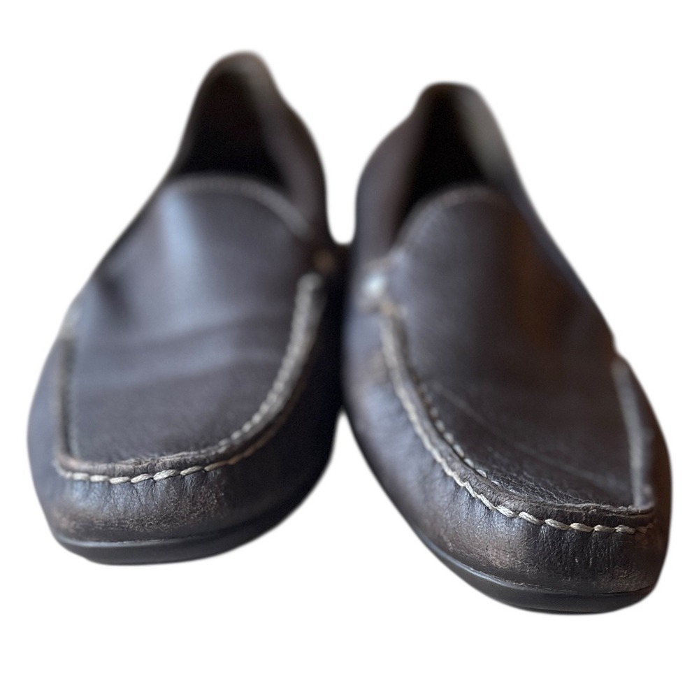 Bally Jasmine Brown‎ Leather Driving Loafers Designer Quiet Luxury 8 - Picture 8 of 12